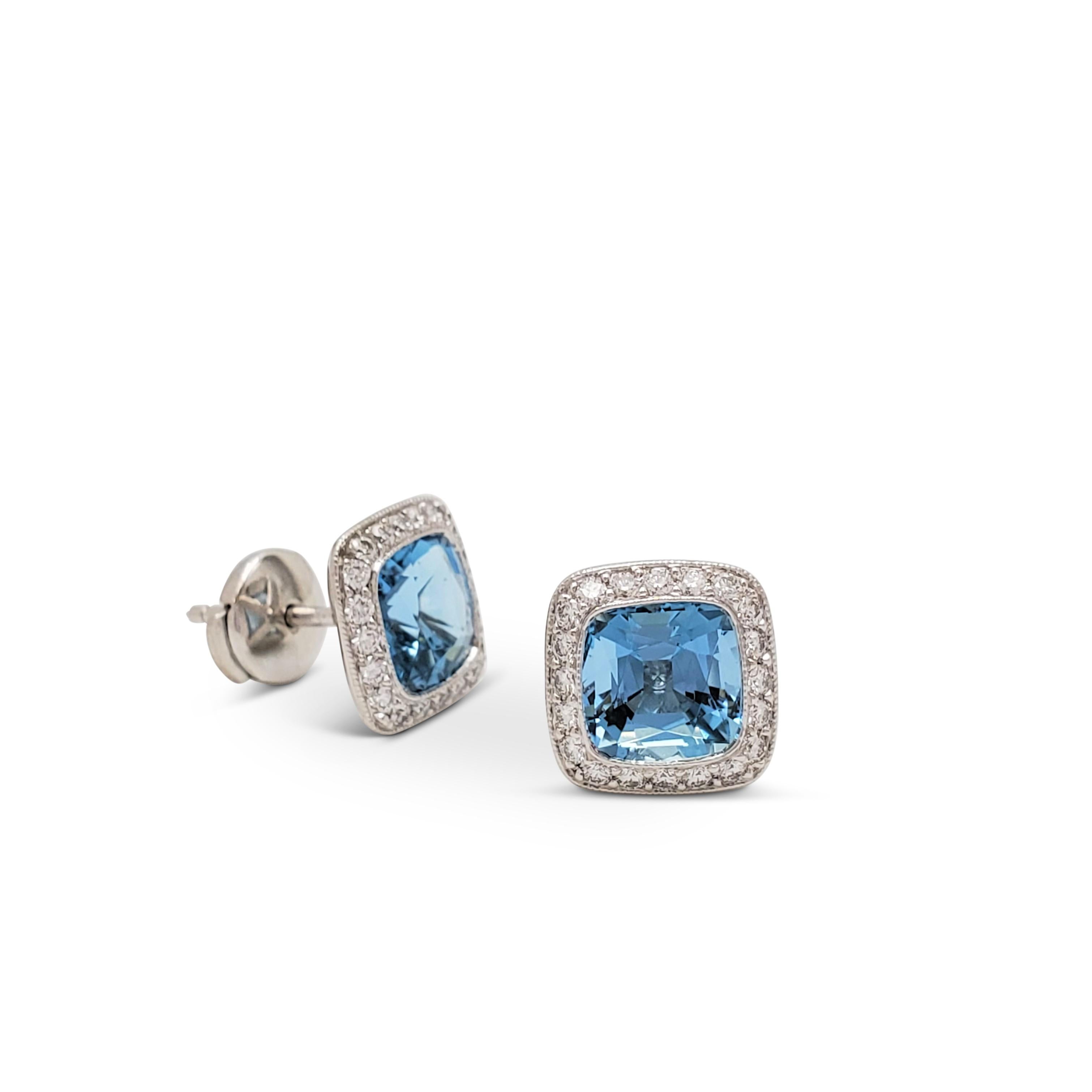 tiffany aquamarine earrings