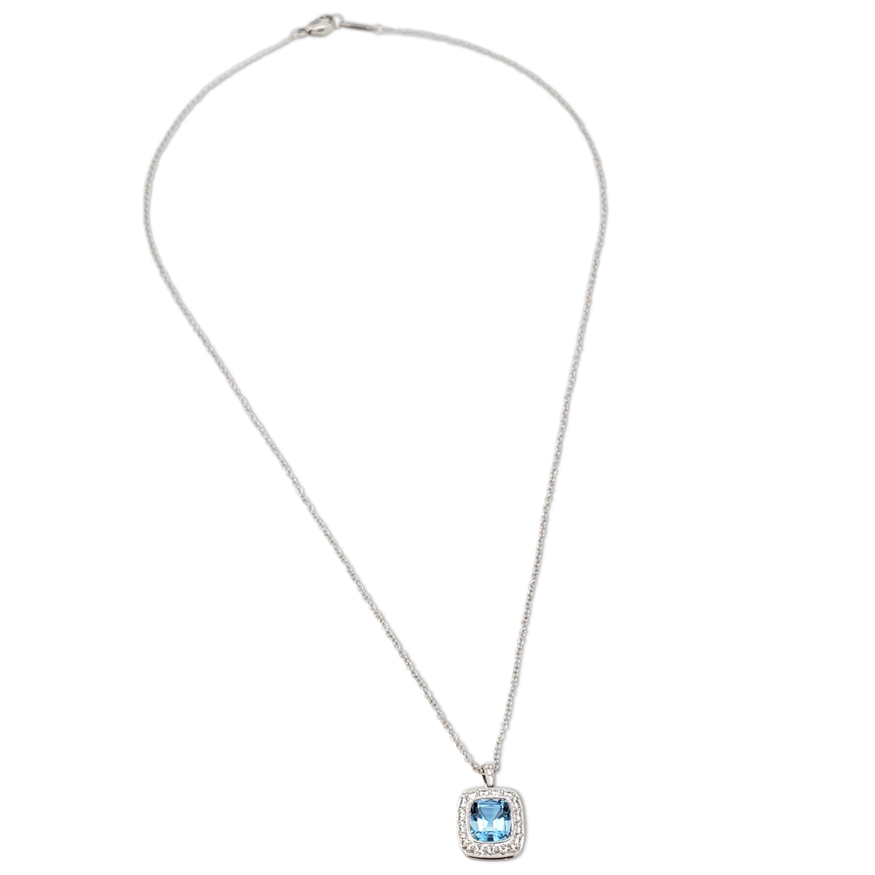 aquamarine necklace tiffany