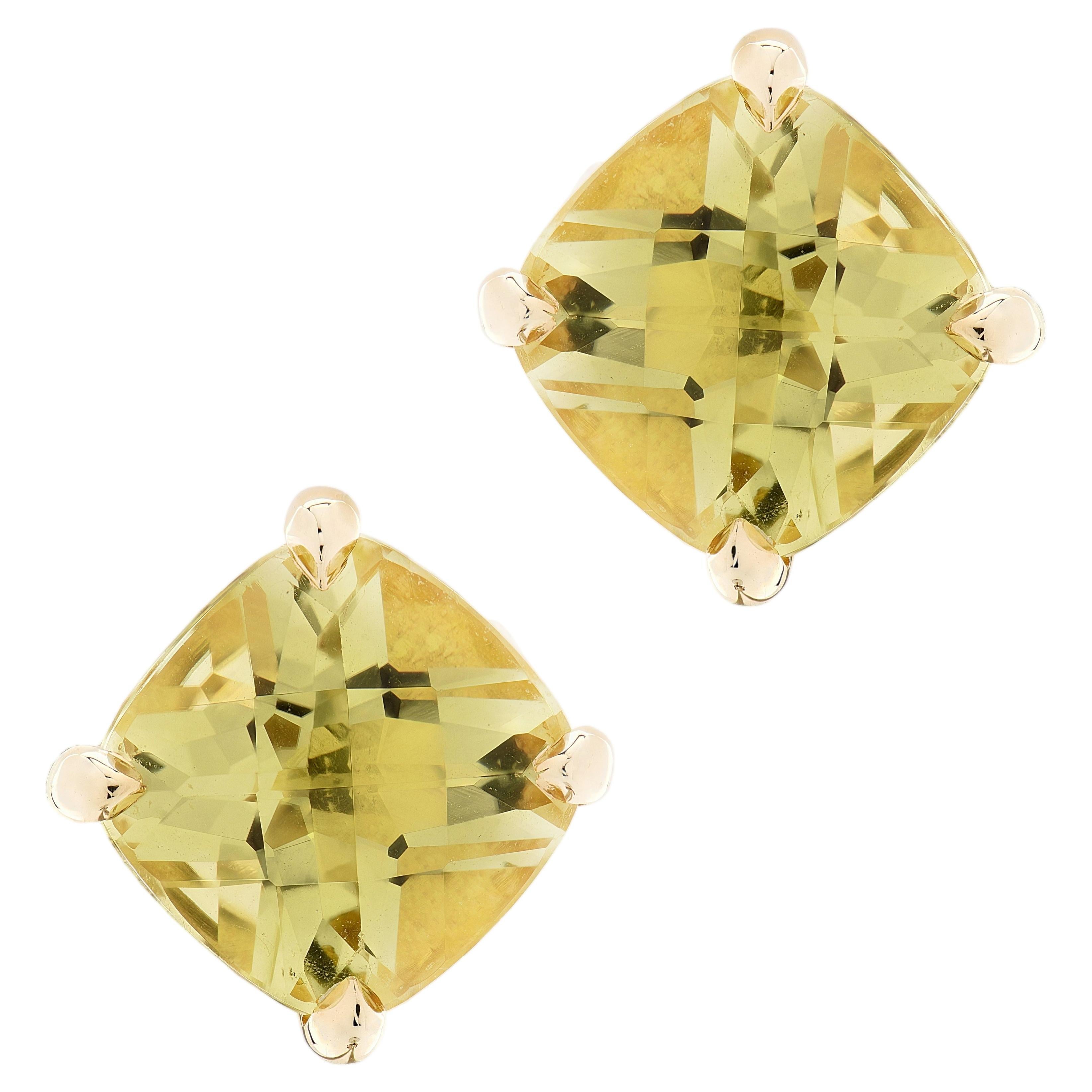 Tiffany & Co. Lemon Quartz Sparkler Earrings For Sale