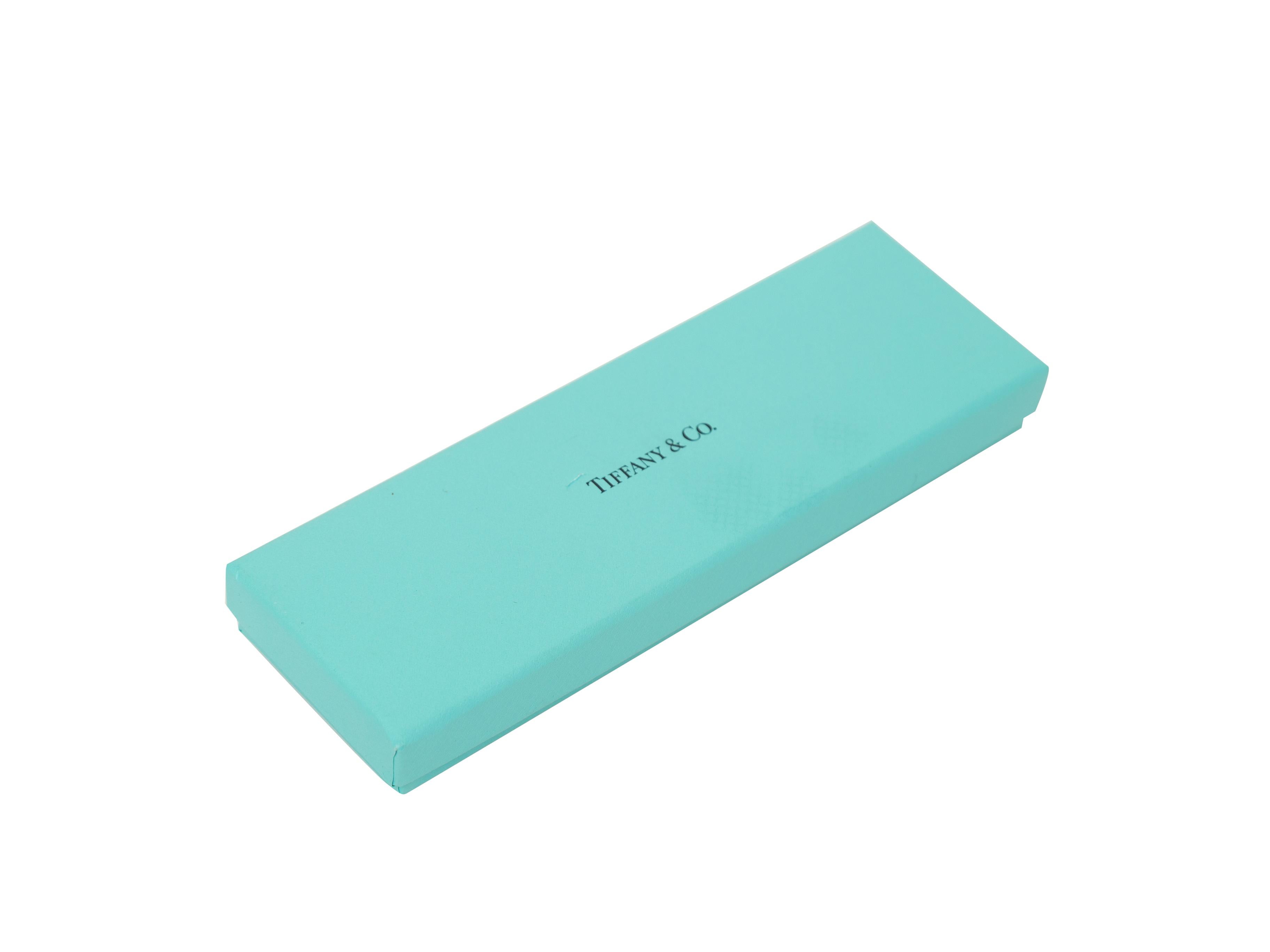Product Details: Light blue and sterling silver pen by Tiffany & Co. 4.5