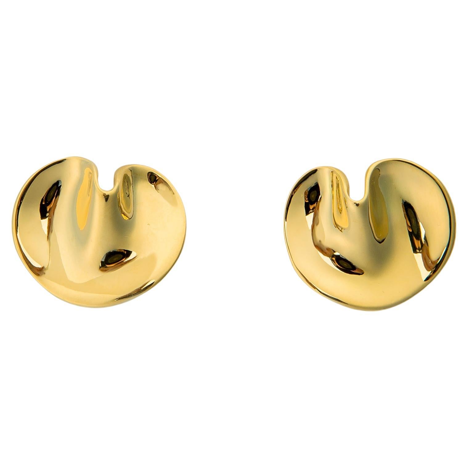 Tiffany Gold X Earrings For Sale at 1stDibs