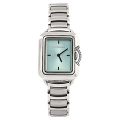 Tiffany & Co. Orologio al quarzo in edizione limitata T Rectangle in acciaio inossidabile