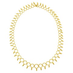 Tiffany 
Co. Link 
Bead Drop 18 karat Necklace.