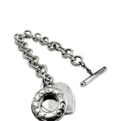Tiffany & Co. Link Heart Tag Bracelet St. Silver
