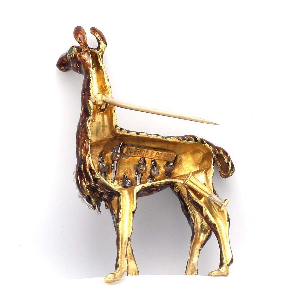 Tiffany & Co., Llama Brooch In Excellent Condition In Scottsdale, AZ