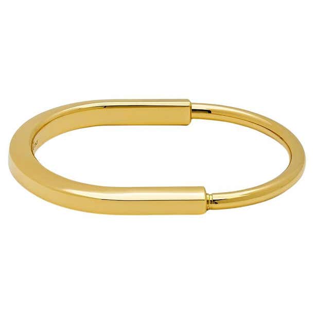 Lock Bangle Tiffany and Co. Lock Bangle in Yellow Gold 70185636 For Sale at 1stDibs