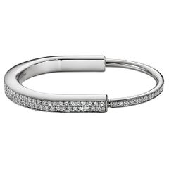 Tiffany & Co. Bracelet jonc en or blanc entièrement pavé de diamants 70424967