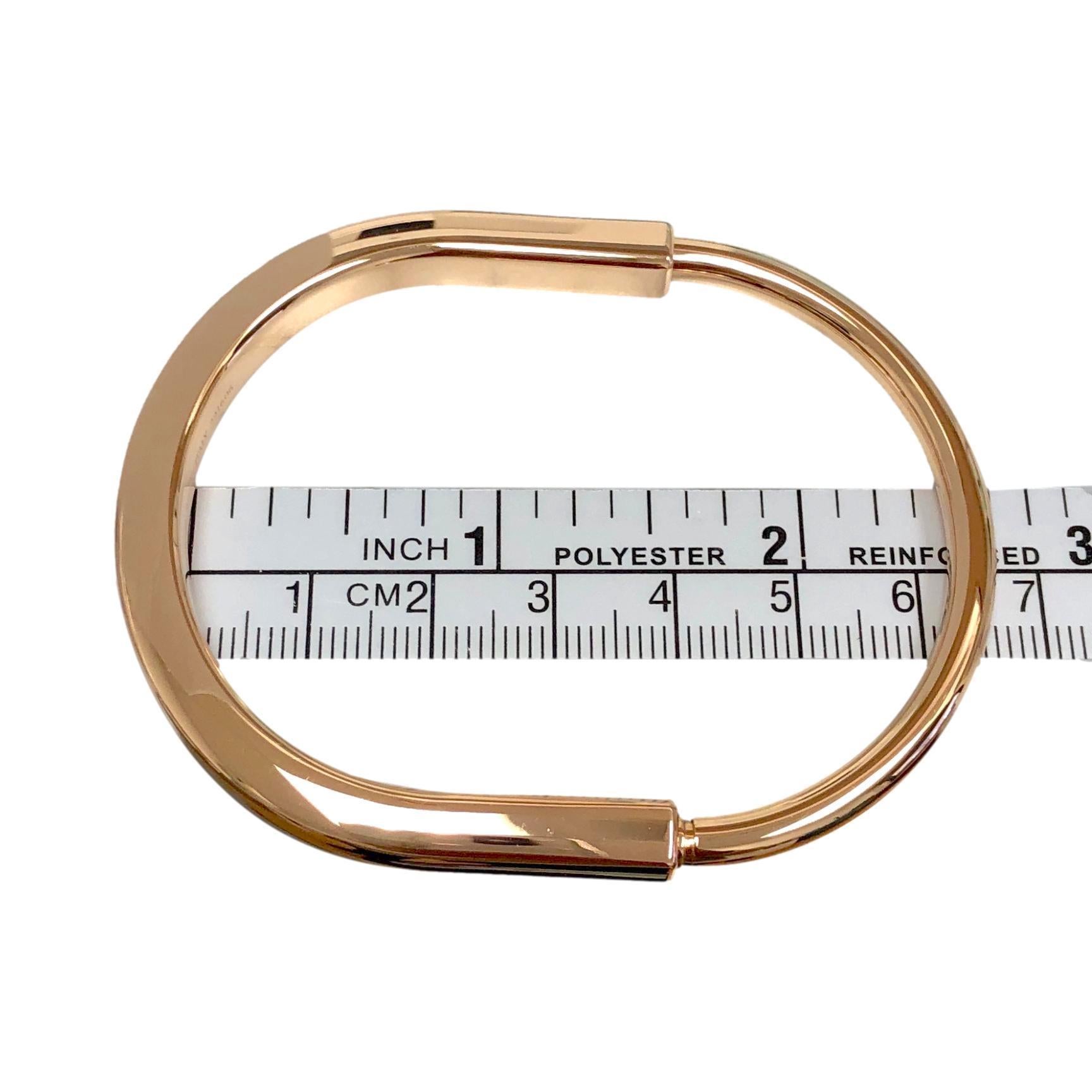 Tiffany & Co. Lock Bracelet in 18K Rose Gold Large 4