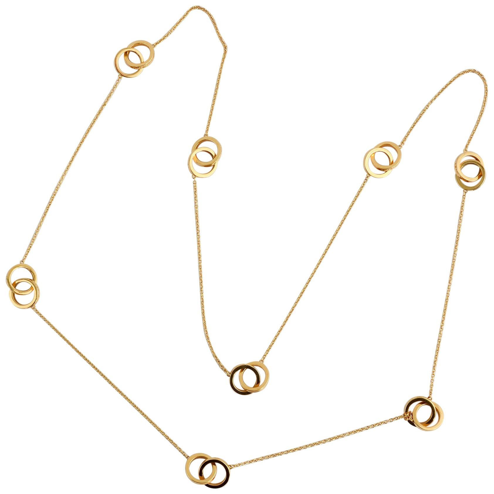 Tiffany 
Co. Long Gold Chain Neecklace