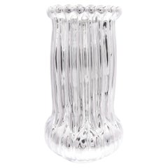 Tiffany & Co. Louis Comfort Sterling Silver Ribbed Vase