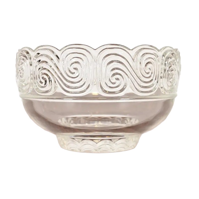 Tiffany
Co. "Louis Comfort Tiffany Collection
S" Schale aus geschliffenem Art Deco-Kristall