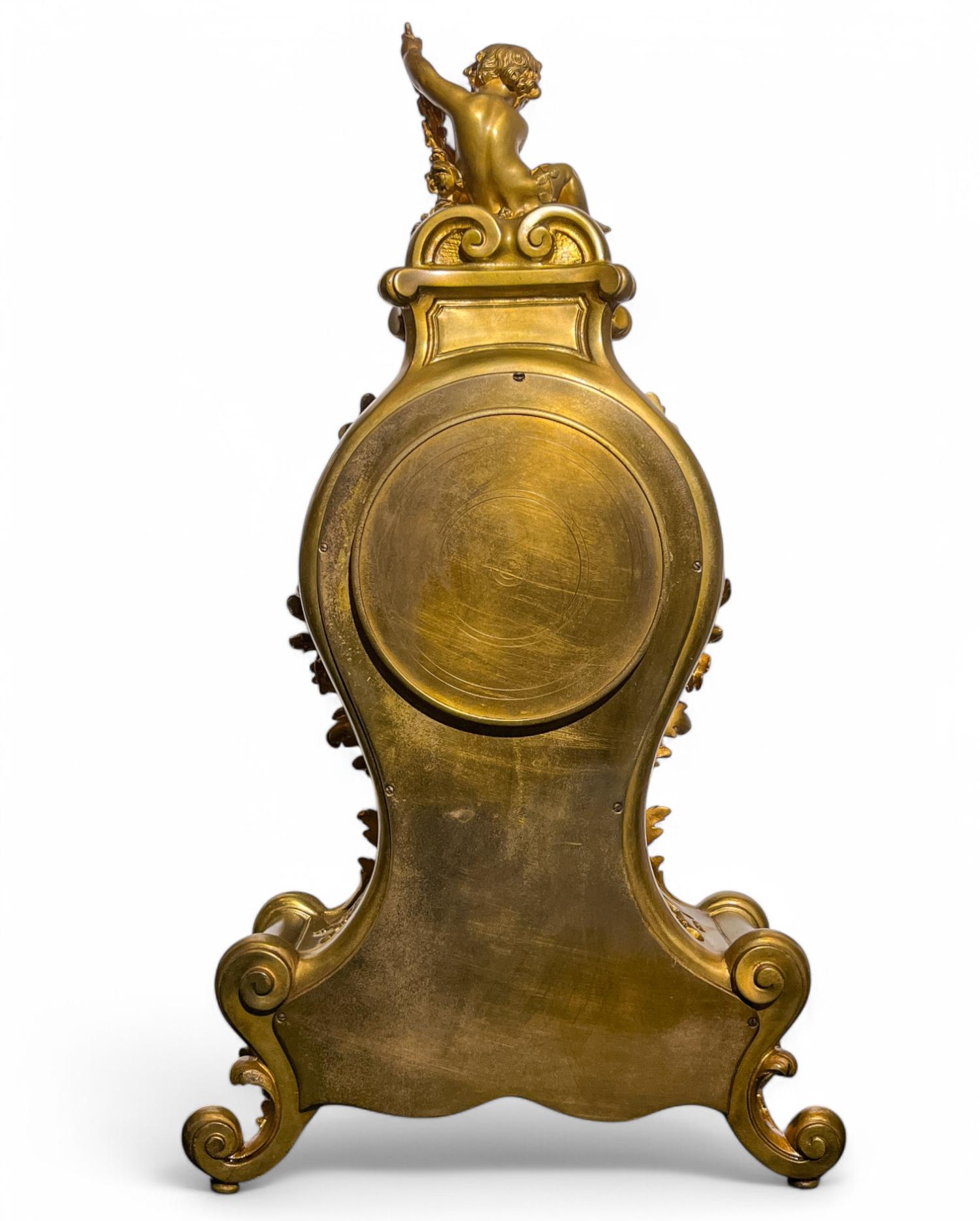 Tiffany & Co. Louis XV-style Champleve Clock  Set siglo XIX en venta