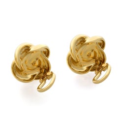 Tiffany & Co. Love Knot 14 Karat Yellow Gold Clip-On Earrings