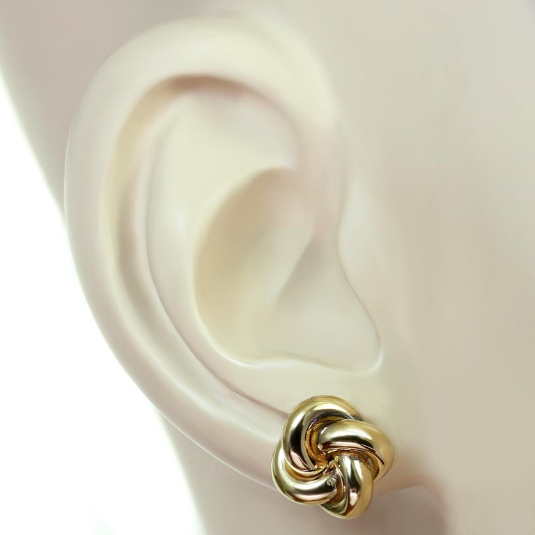 Tiffany and Co. Love Knot Yellow Gold Earrings at 1stDibs | tiffany ...