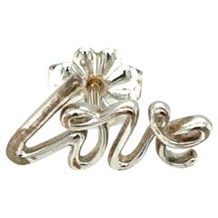 Tiffany & Co. "Love" Pin or Earring in 14 Karat White Gold