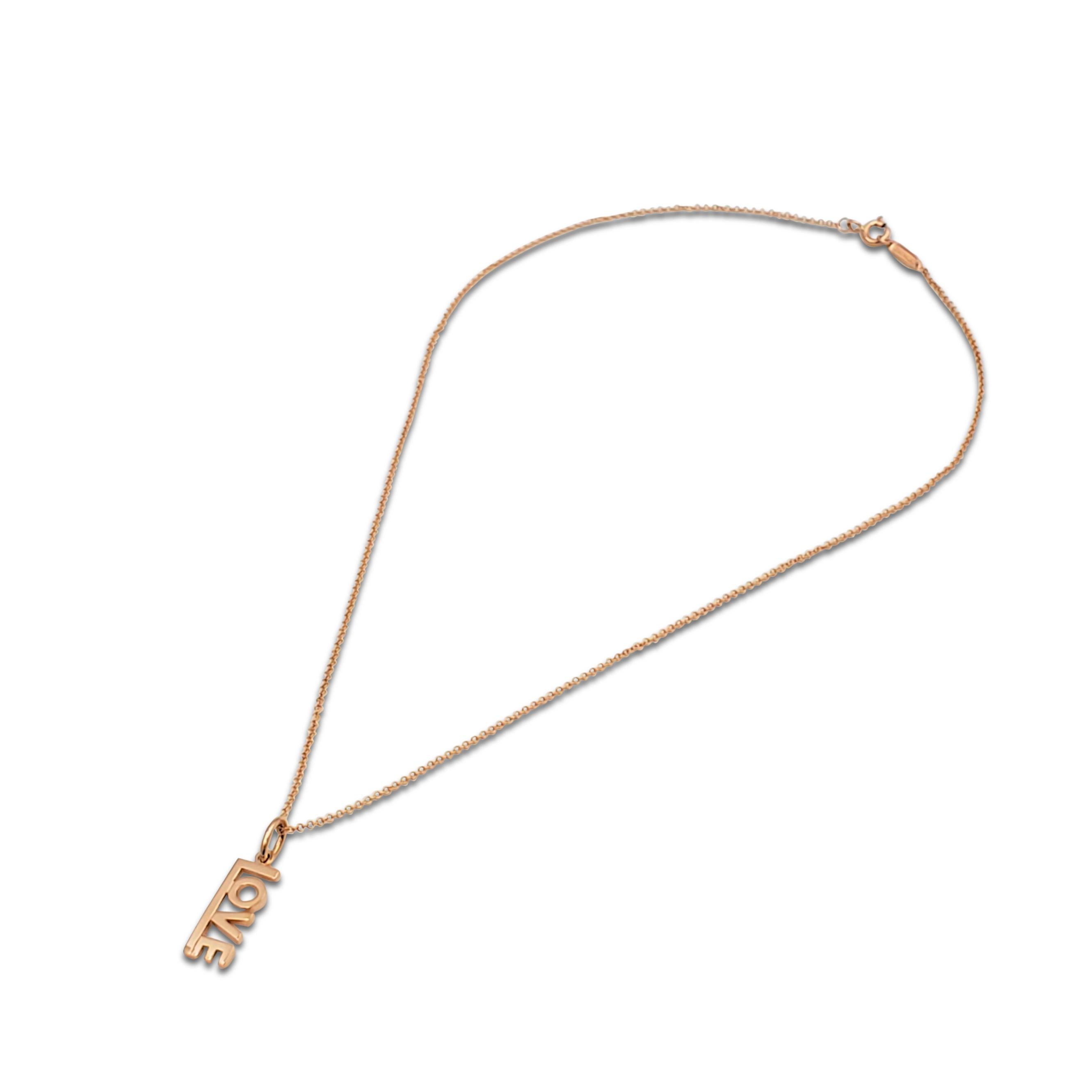 tiffany and co necklace rose gold