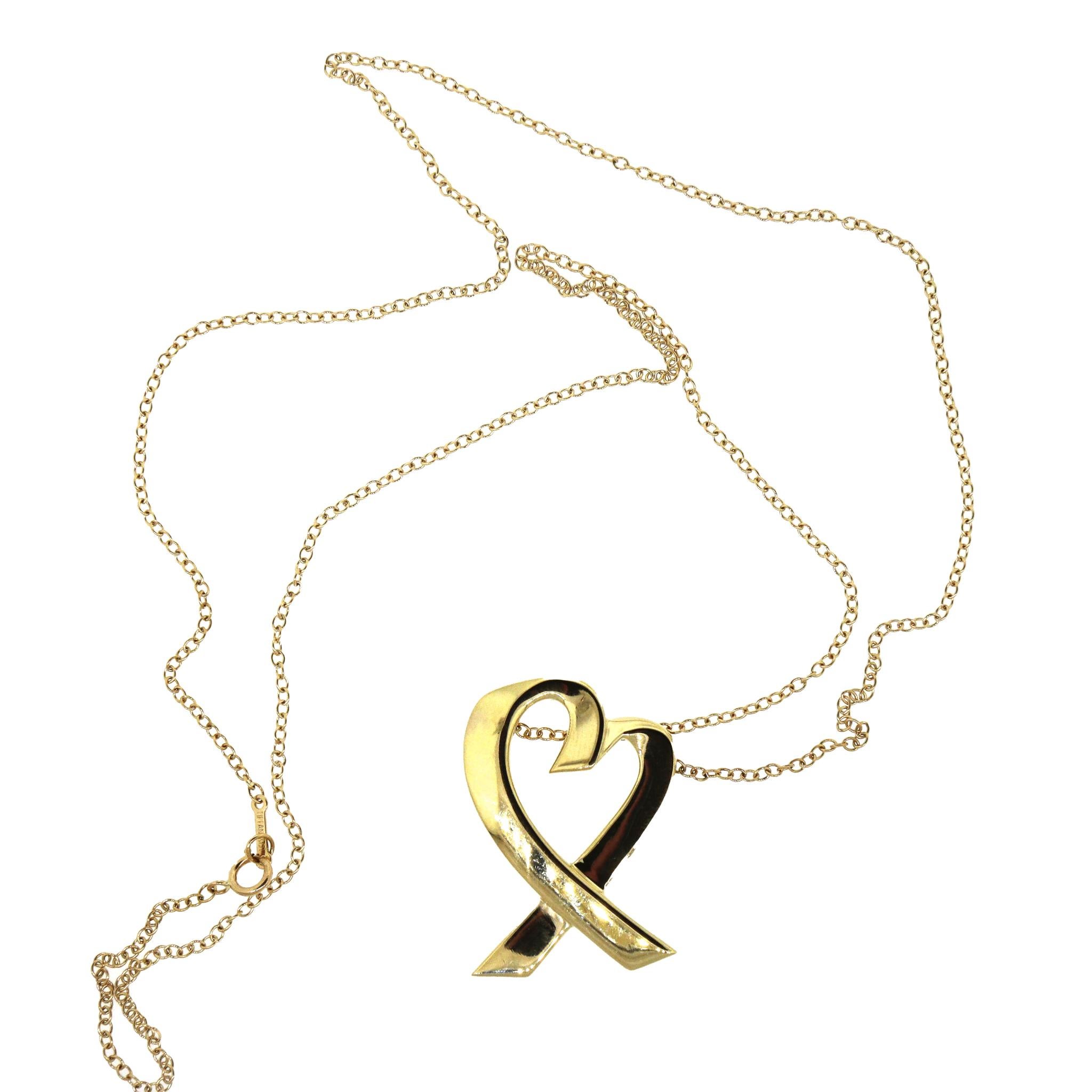 Tiffany & Co. Loving Heart Paloma Picasso Pendant Necklace For Sale 1