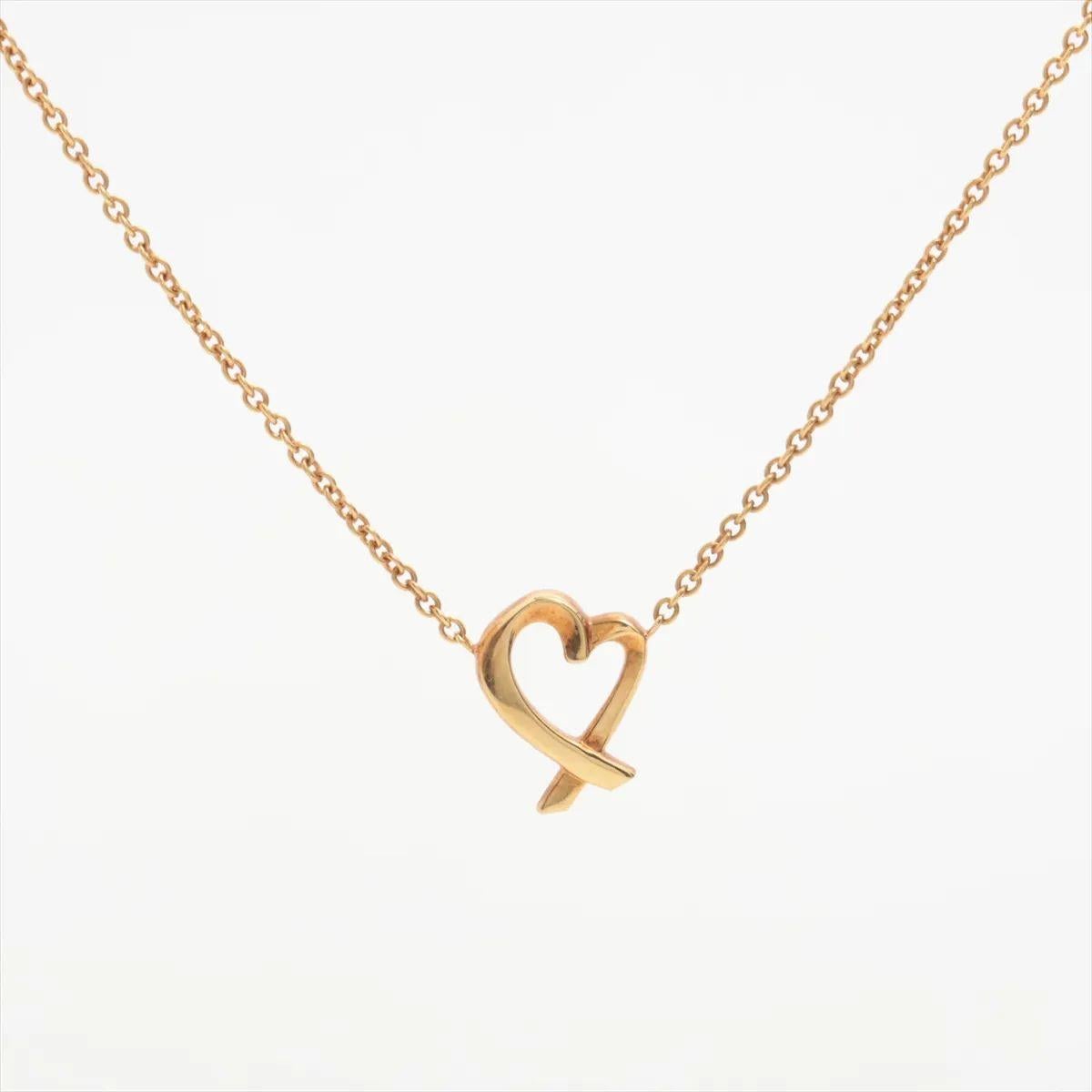 Tiffany & Co. Loving Heart Pendant Necklace In Good Condition For Sale In Humacao, PR