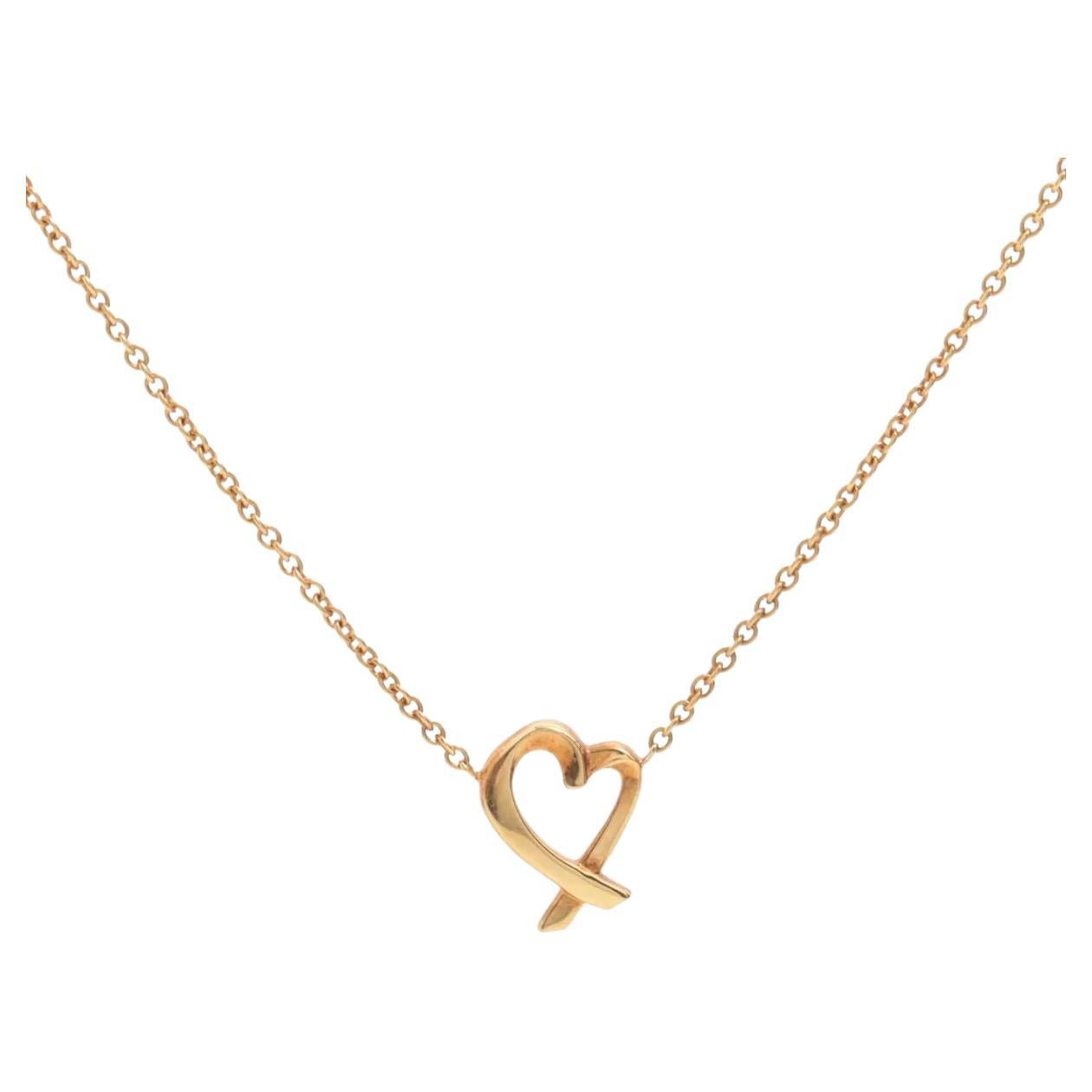 Tiffany & Co. Loving Heart Pendant Necklace For Sale