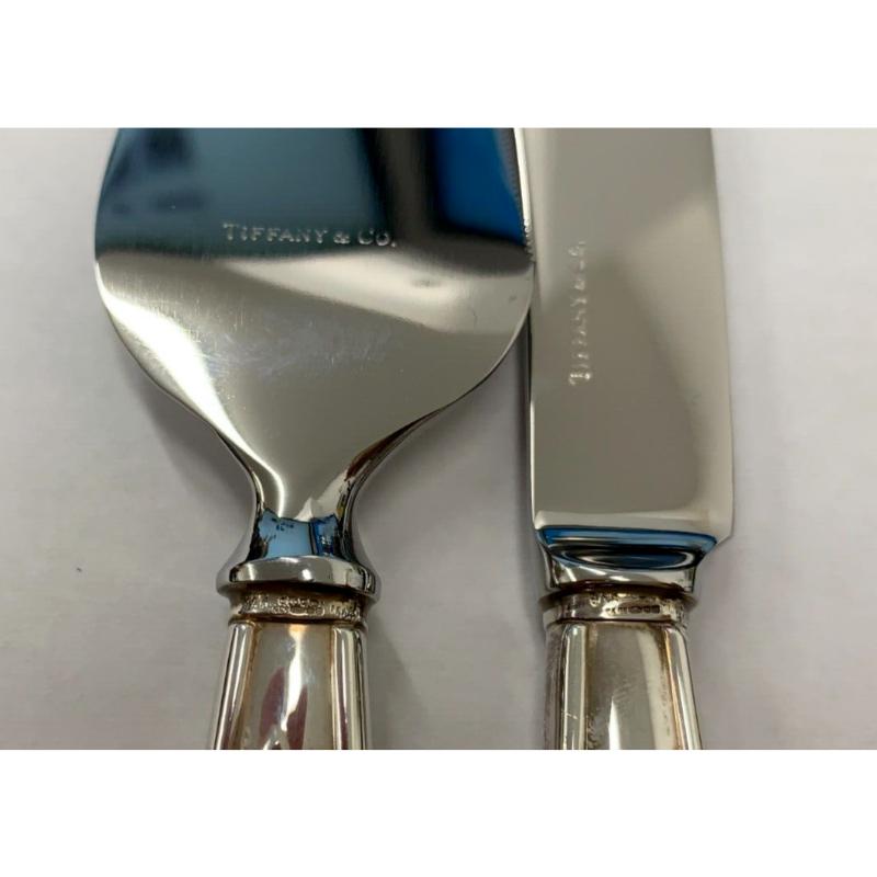 Tiffany & Co Ltd Sterling Silver Cheese Serving Set in their Original Box For Sale 4