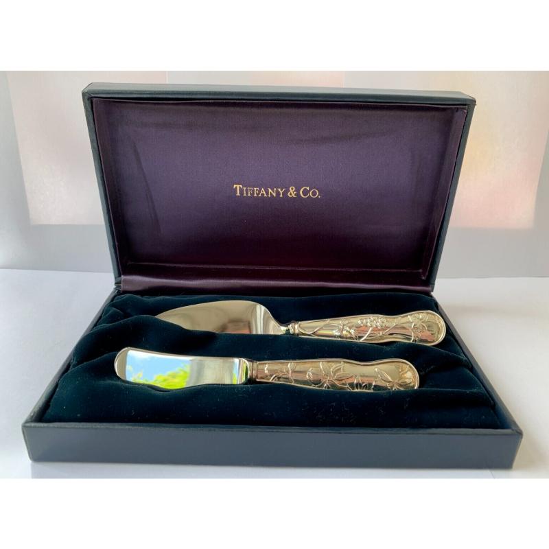 Tiffany & Co Ltd Sterling Silver Cheese Serving Set in their Original Box For Sale 6