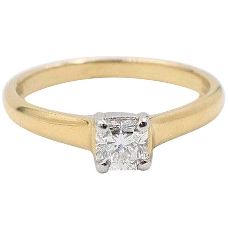 Tiffany & Co. Lucida 0.41ct D VVS1 Diamond Engagement Ring in 18k Yellow Gold