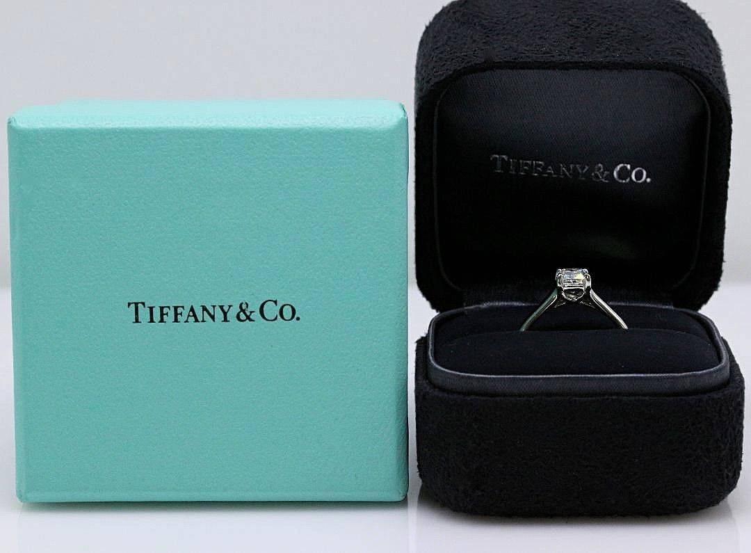 Tiffany & Co. Lucida 0.72 Carat Diamond and Platinum Engagement Ring 1