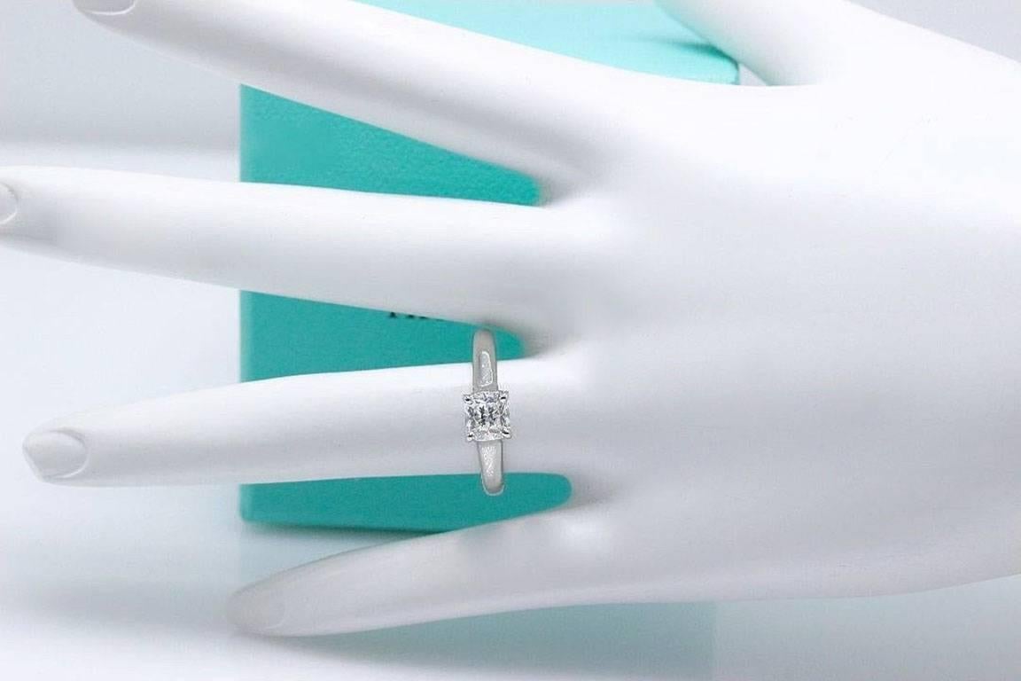 Women's Tiffany & Co. Lucida 0.72 Carat Diamond and Platinum Engagement Ring