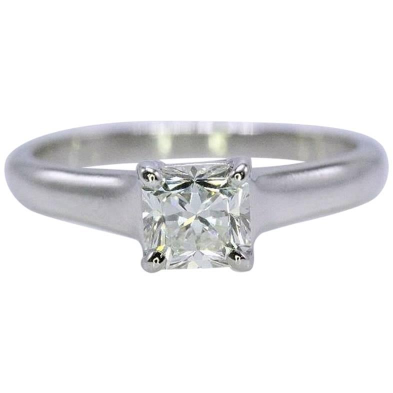 Tiffany & Co. Lucida 0.72 Carat Diamond and Platinum Engagement Ring