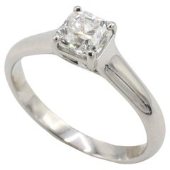 Tiffany & Co. Lucida, bague de fiançailles en platine avec diamant naturel de 0,82 carat G VVS1