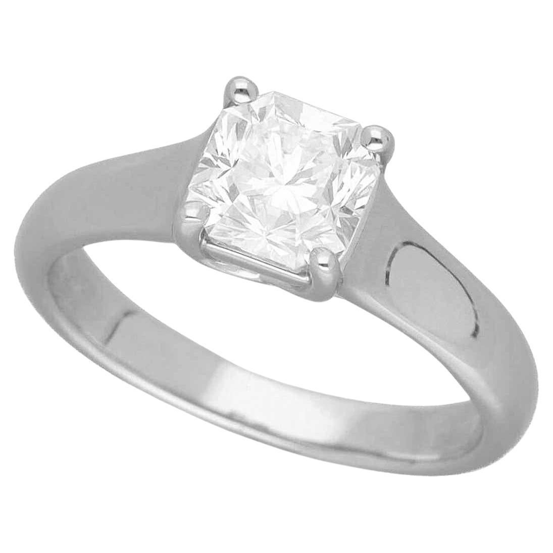 Tiffany & Co. Lucida 0.93 Carat Diamond Platinum Ring For Sale