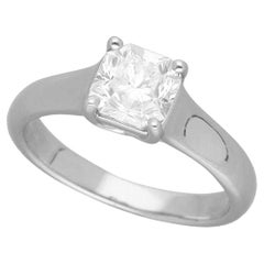 Tiffany & Co. Lucida 0.93 Carat Diamond Platinum Ring