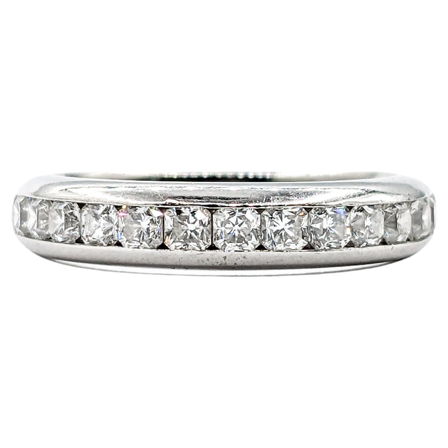Tiffany & Co Lucida 1.00ctw Diamond Channel Band Ring in Platinum