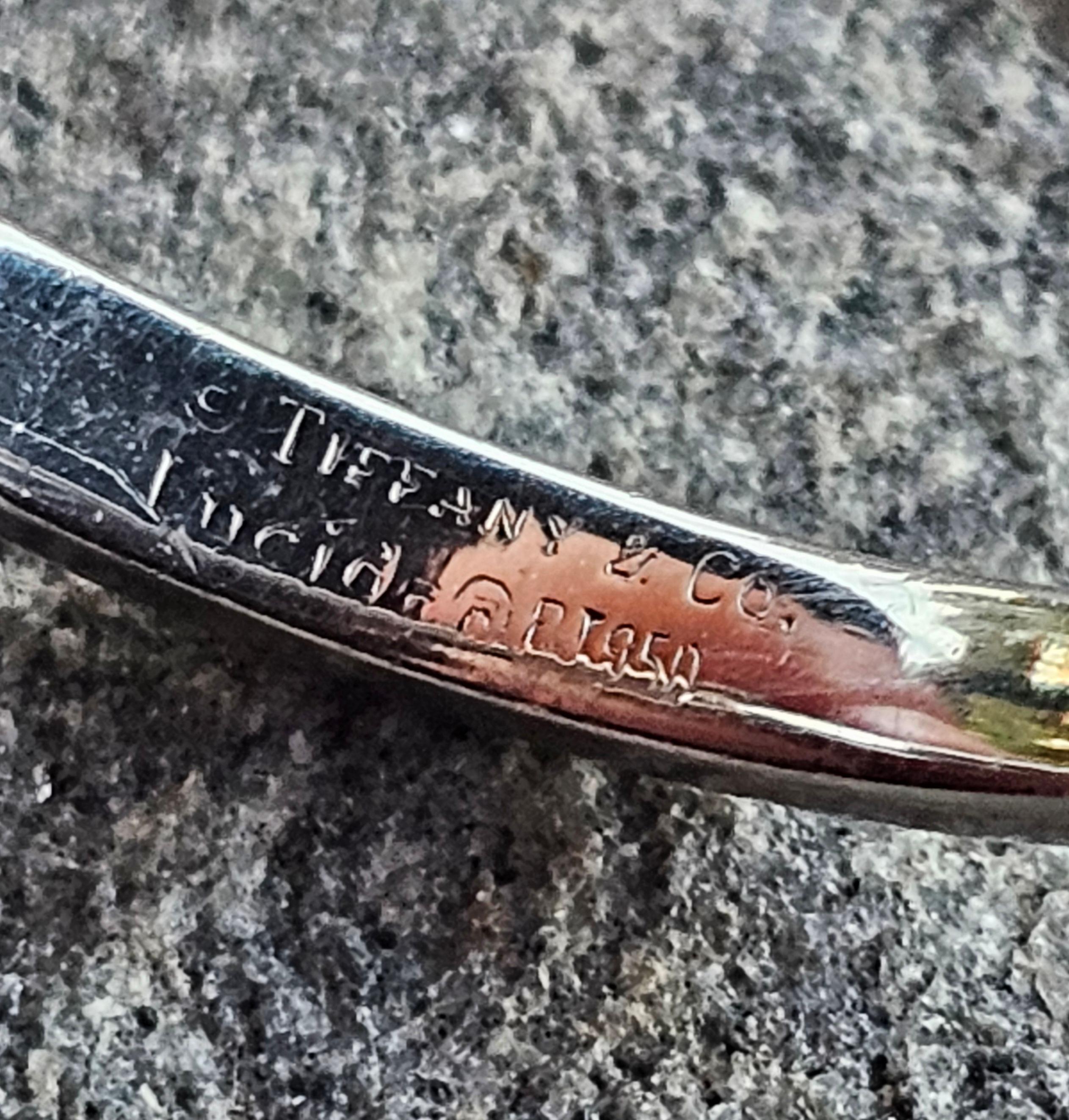 Tiffany & Co. Lucida 1.01ct Anillo de compromiso de diamantes Trilliant Lados Platino 6.5 en venta 2