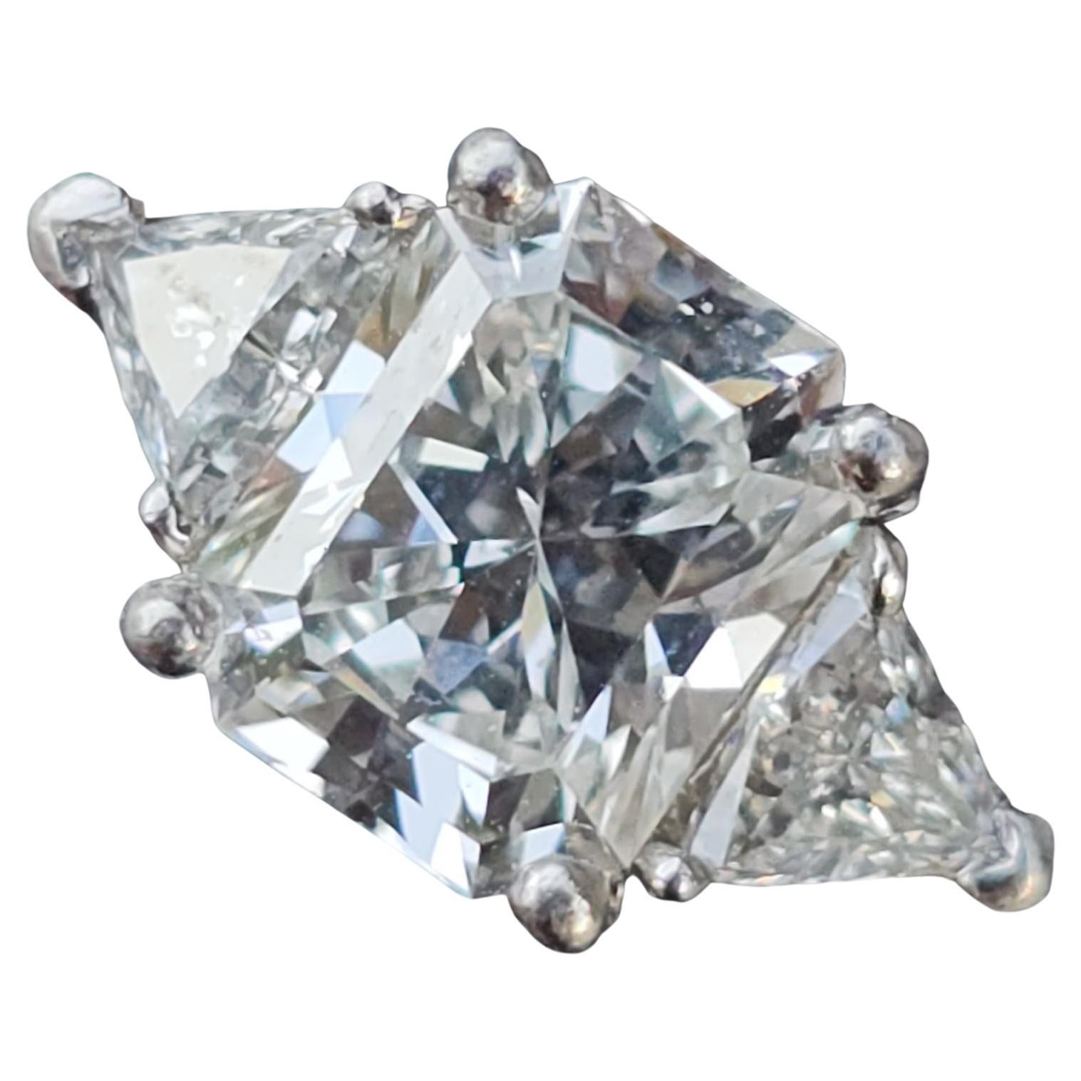 Tiffany 
Co. Lucida 1.01ct Anillo de compromiso de diamantes Trilliant Lados Platino 6.5 en venta