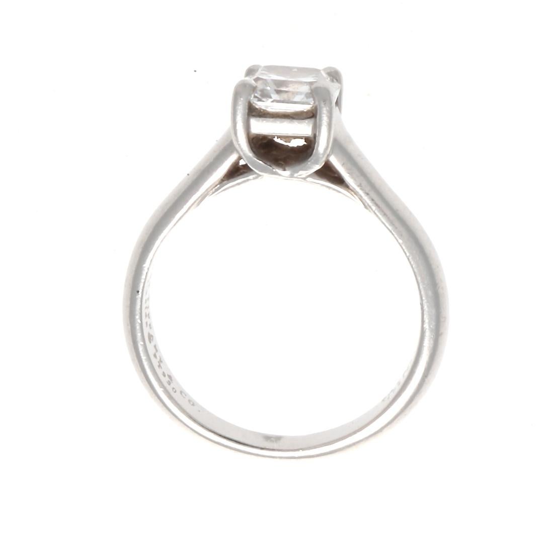 Modern Tiffany & Co. Lucida 1.13 Carat Diamond Platinum Engagement Ring