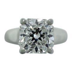 Tiffany & Co. Lucida 1.21ct Square Cut Diamond VVS1 E Platinum Solitaire Ring