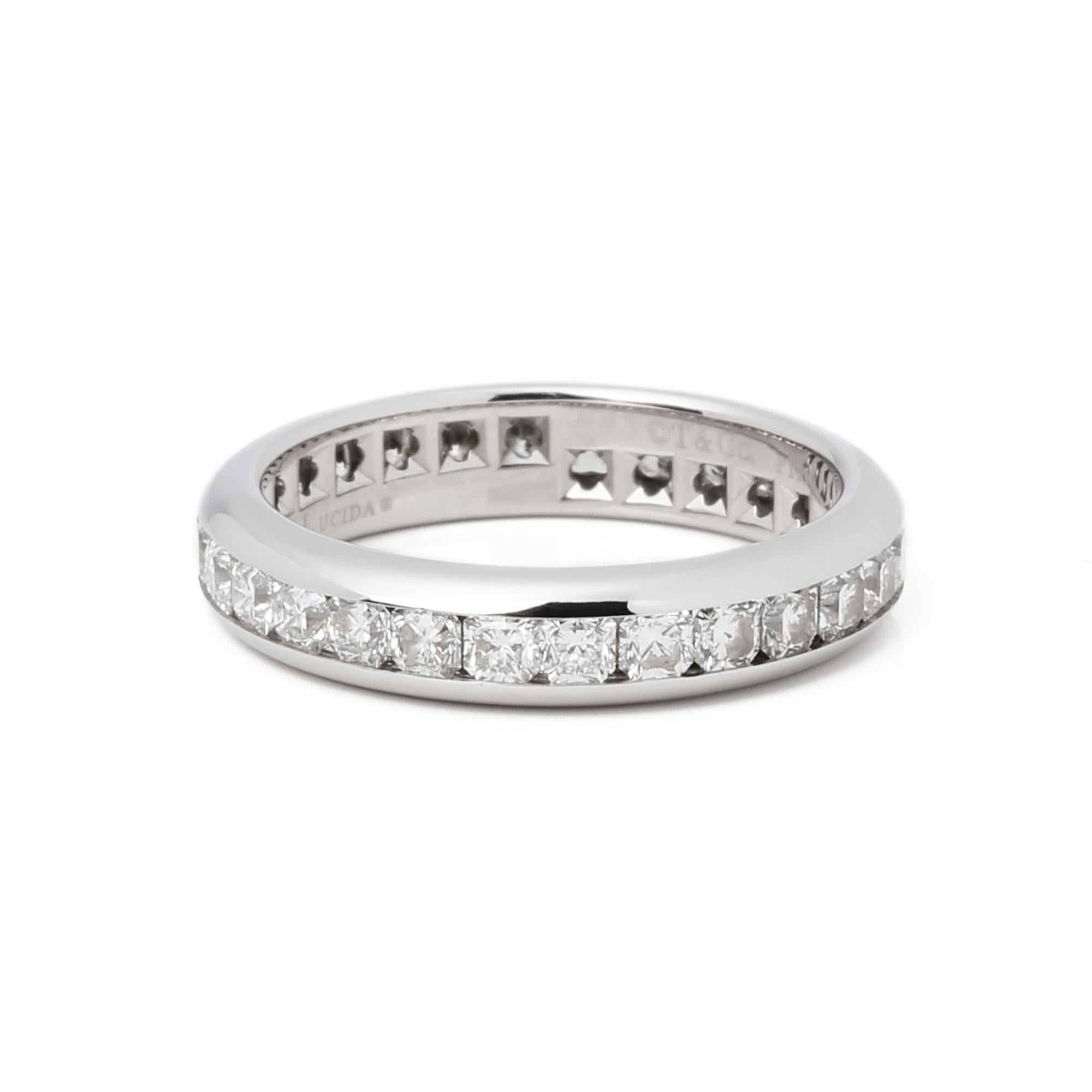 Tiffany & Co. Lucida 1.37ct Diamond Eternity Ring In Good Condition In Bishop's Stortford, Hertfordshire