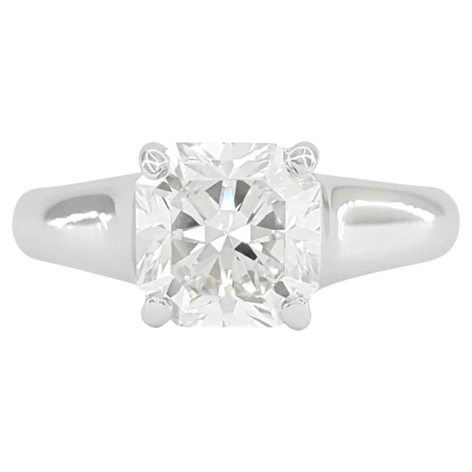 Tiffany & Co. Lucida 1.51 Carat Diamond Platinum Engagement Ring For Sale