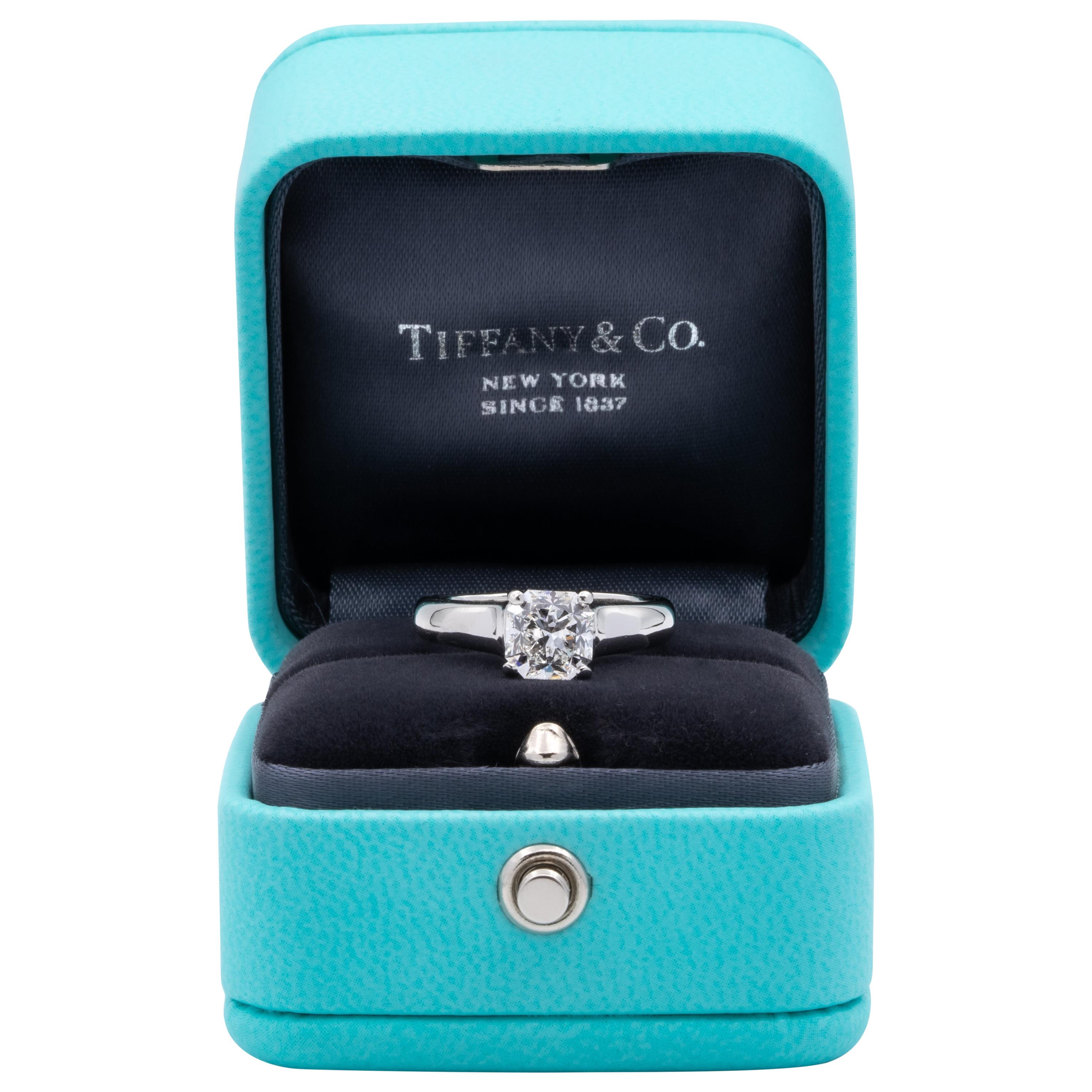 Tiffany & Co. Lucida Diamond Engagement Ring 1.51 Ct E VS2 in Platinum