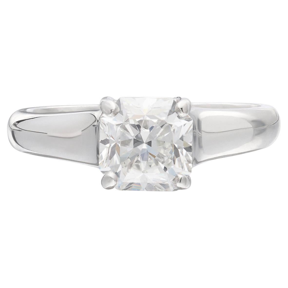 Tiffany & Co "Lucida" Asscher Cut Diamond Ring