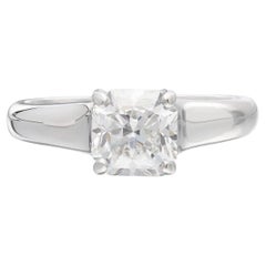 Tiffany & Co "Lucida" Asscher Cut Diamond Ring