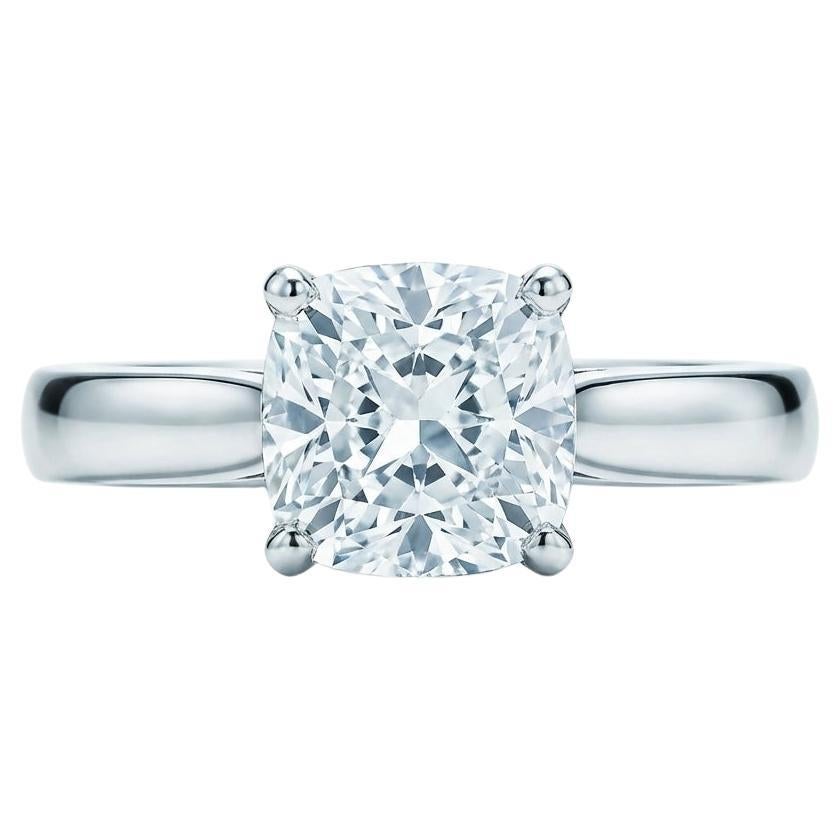 Tiffany
Co. Anello con diamante in platino certificato Lucida da 0,80 carati H-VVS2