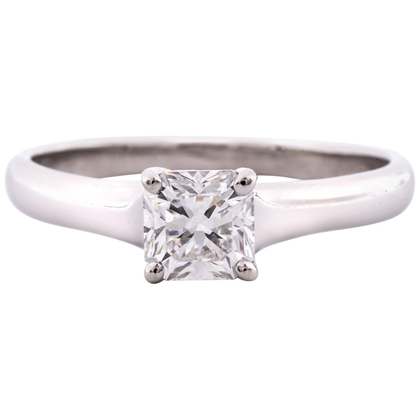 Tiffany & Co. Lucida Cut .80 Carat F VS1  Engagement Ring