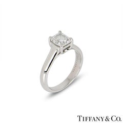 Tiffany & Co. Lucida Cut Diamond Engagement Ring 1.13 Carat/D Color GIA Cert
