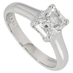 Tiffany & Co. Verlobungsring mit Diamant im Lucida-Schliff 1,13 Karat/D Farbe GIA-zertifiziert