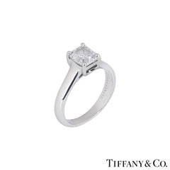 Tiffany & Co. Lucida Cut Diamond Engagement Ring 1.13 Carat/D Color GIA Cert