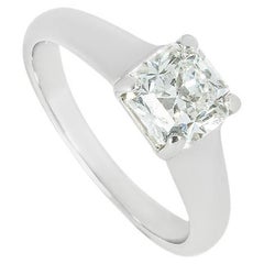 Tiffany & Co. Bague de fiançailles avec diamant taille Lucida 1,52 carat G/VVS1