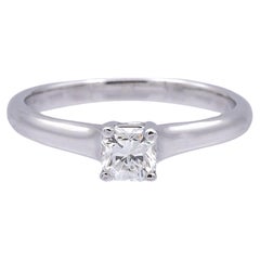 Tiffany & Co. Lucida Cut Diamond Engagement Ring .34 Ct E-F VVS