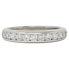 Tiffany & Co. Lucida Cut Diamond Platinum Contemporary Channel Band Ring